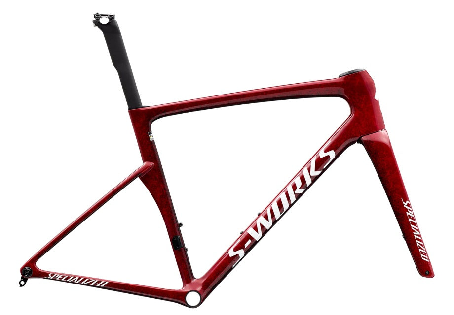S-Works Tarmac SL9 Frameset - Gloss Vivid Red and White Silver