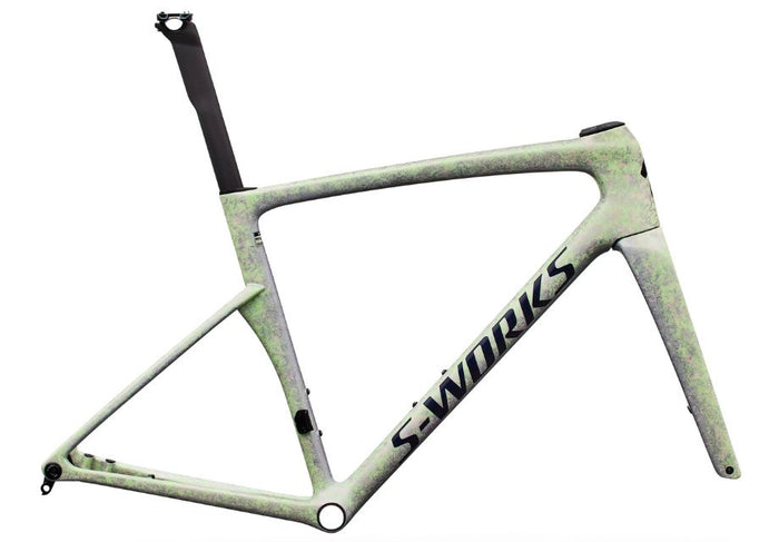 S-Works Tarmac SL9 Frameset - Gloss Powder Lime with Amethyst Frost and Marine