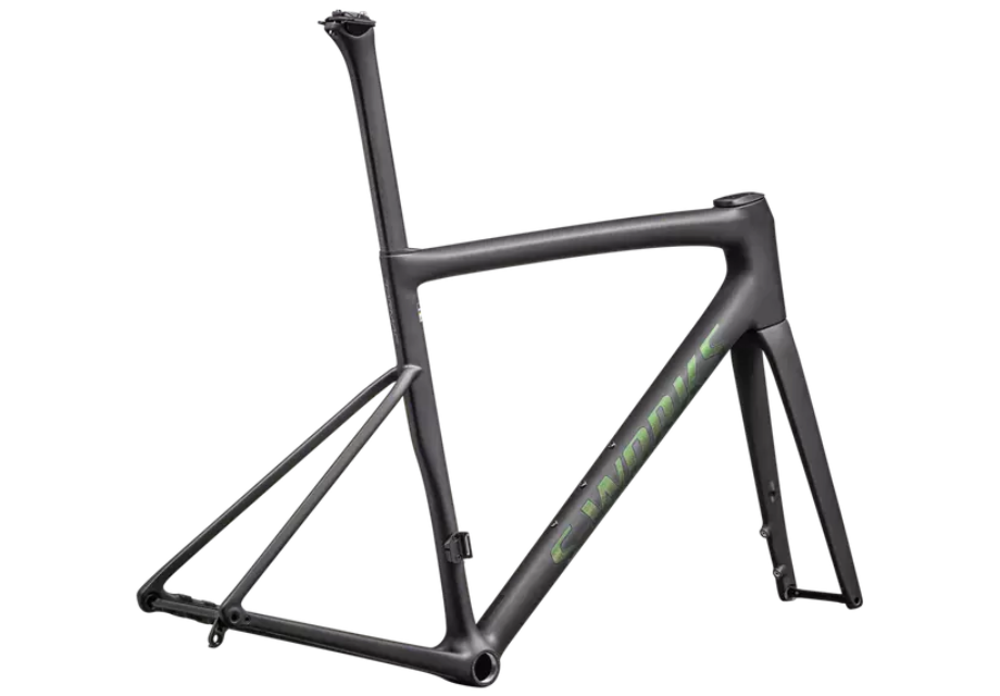 S-Works Tarmac SL8 Frameset - Satin Carbon RTP / Silver To Green Pearl