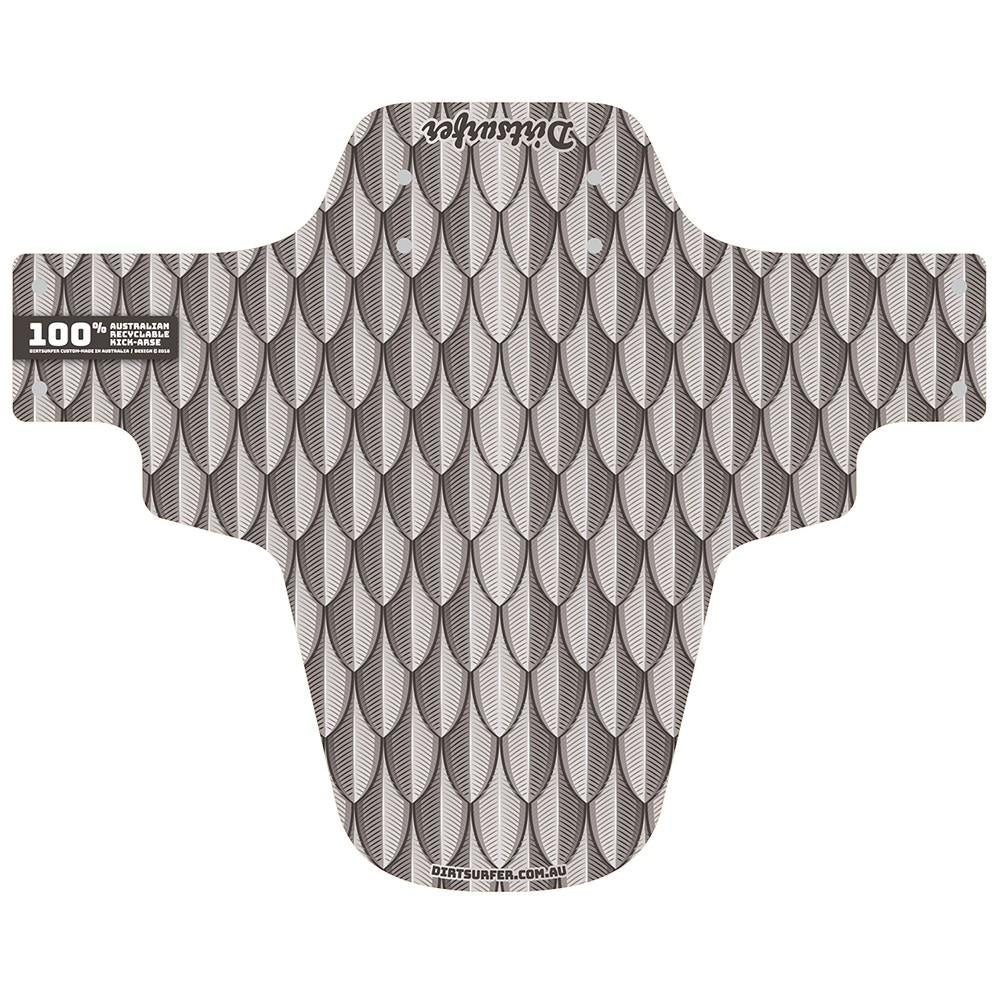 Dirtsurfer MTB Mudguard - Scales Silver-The Cycling Fix