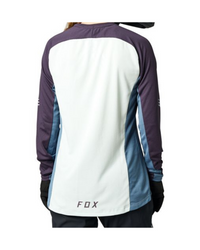 FOX Womens Defend Long Sleeve Jersey - Cool Grey