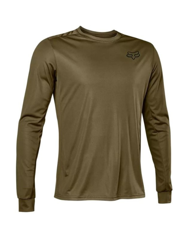 FOX Ranger Long Sleeve Jersey Font - Olive Green