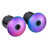 Supacaz Bar Tape SSK - Classic Black with Oil Slick Plugs